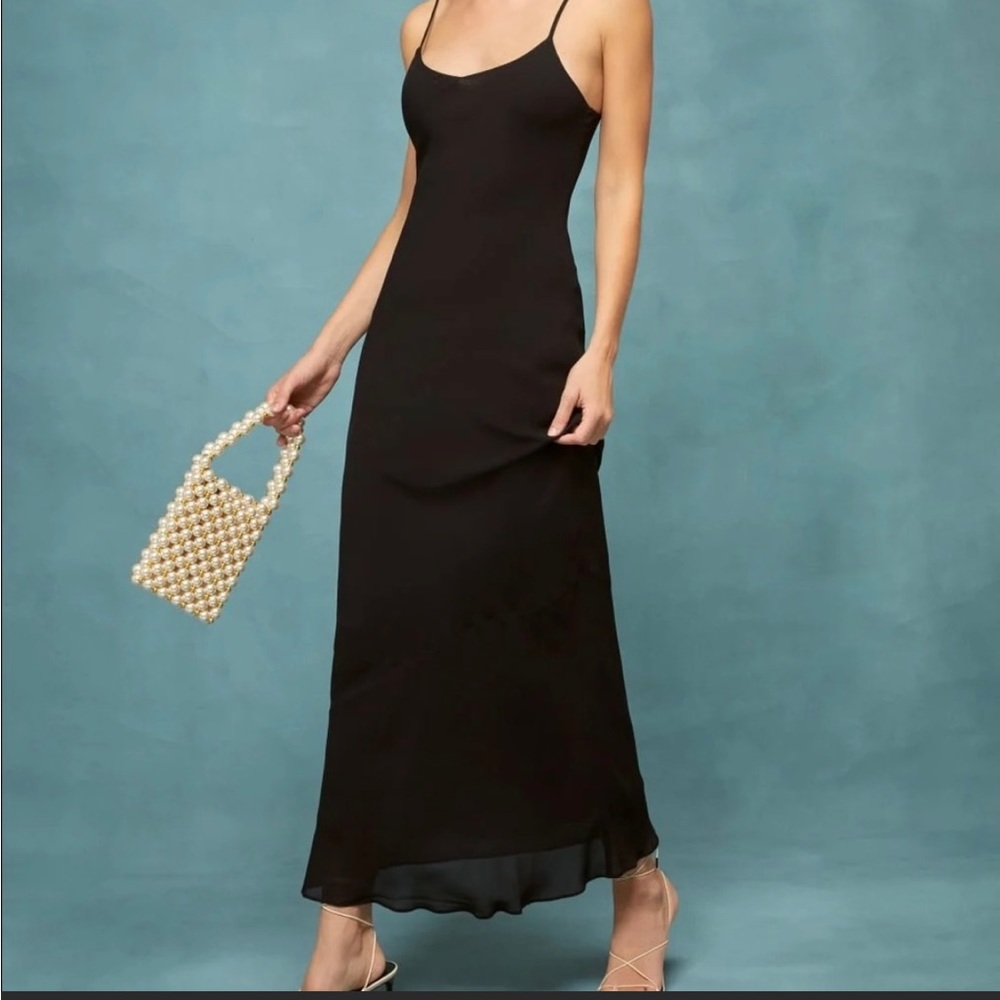 Reformation Germain dress in black size 4/Small